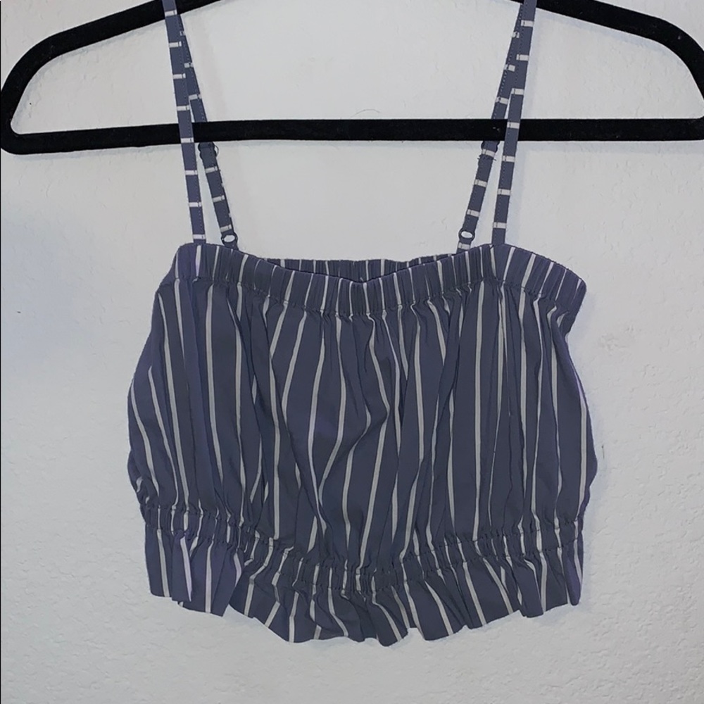 baby blue striped tank